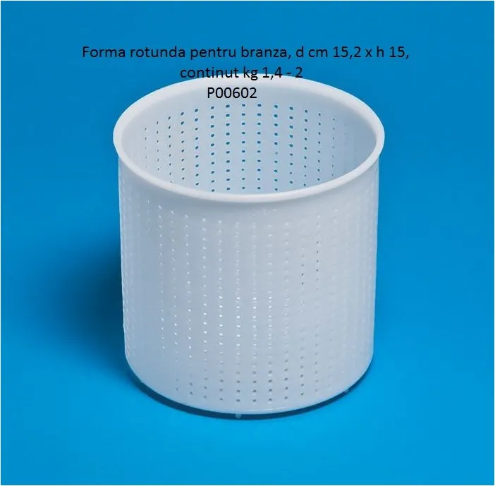 Forma rotunda cas si branza 1,4 - 2 kg P00602, 1,4-2 kg